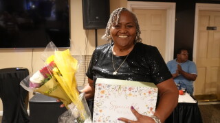 Fannie Hughes with her re