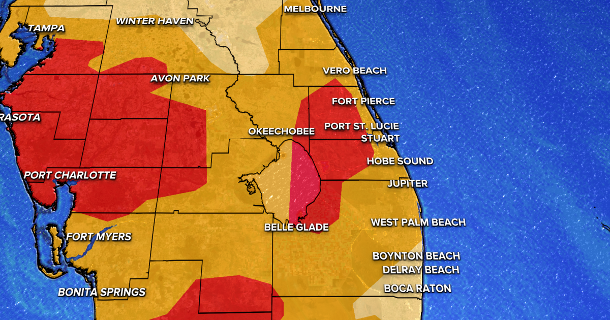 Portions of Palm Beach County, Treasure Coast now under extreme drought