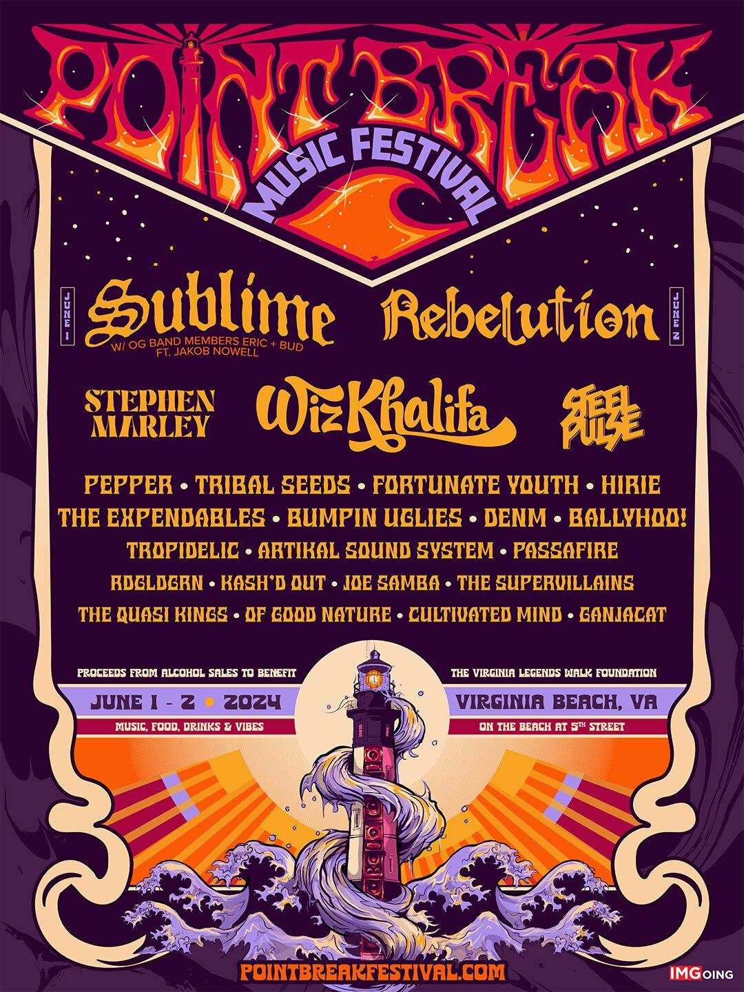 Sublime, Rebelution, Wiz Khalifa to perform at Virginia Beach reggae