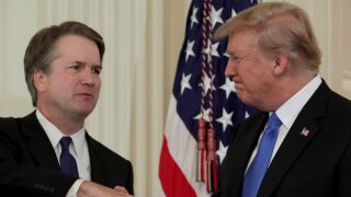 Judge Brett Kavanaugh and President Donald Trump