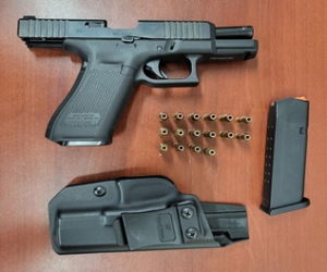 Loaded gun seized from Jayden Spurlin