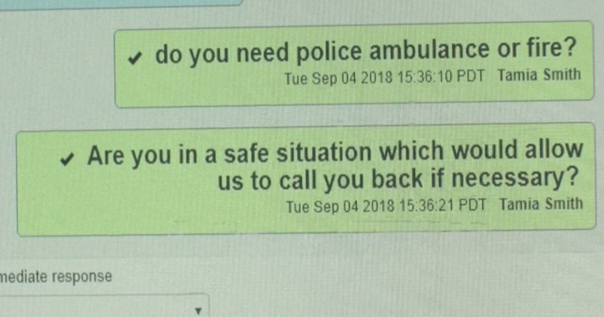 Records show what people are texting to 911