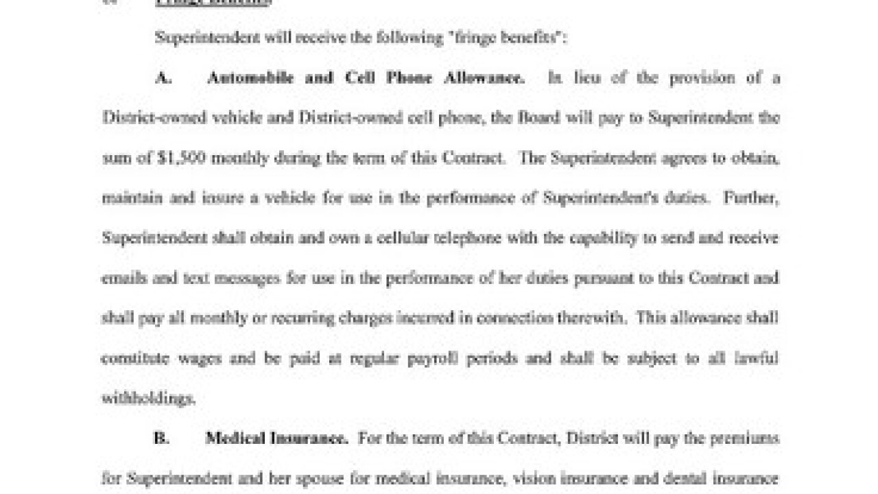 TPS superintendent contract
