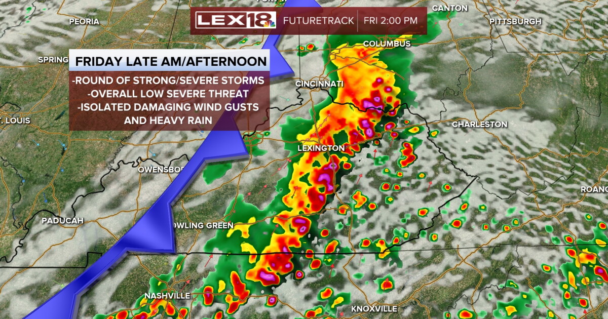 Strong to Severe Storms, Heavy Rain Friday