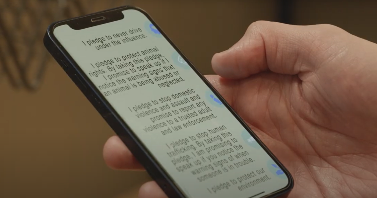 Pledge Apps Text Pledge app helps support teens' mental health