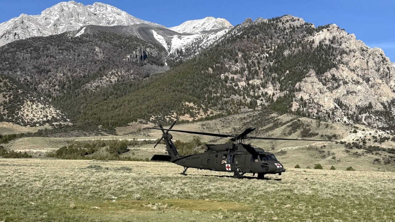 Helicopter rescue Mount Borah