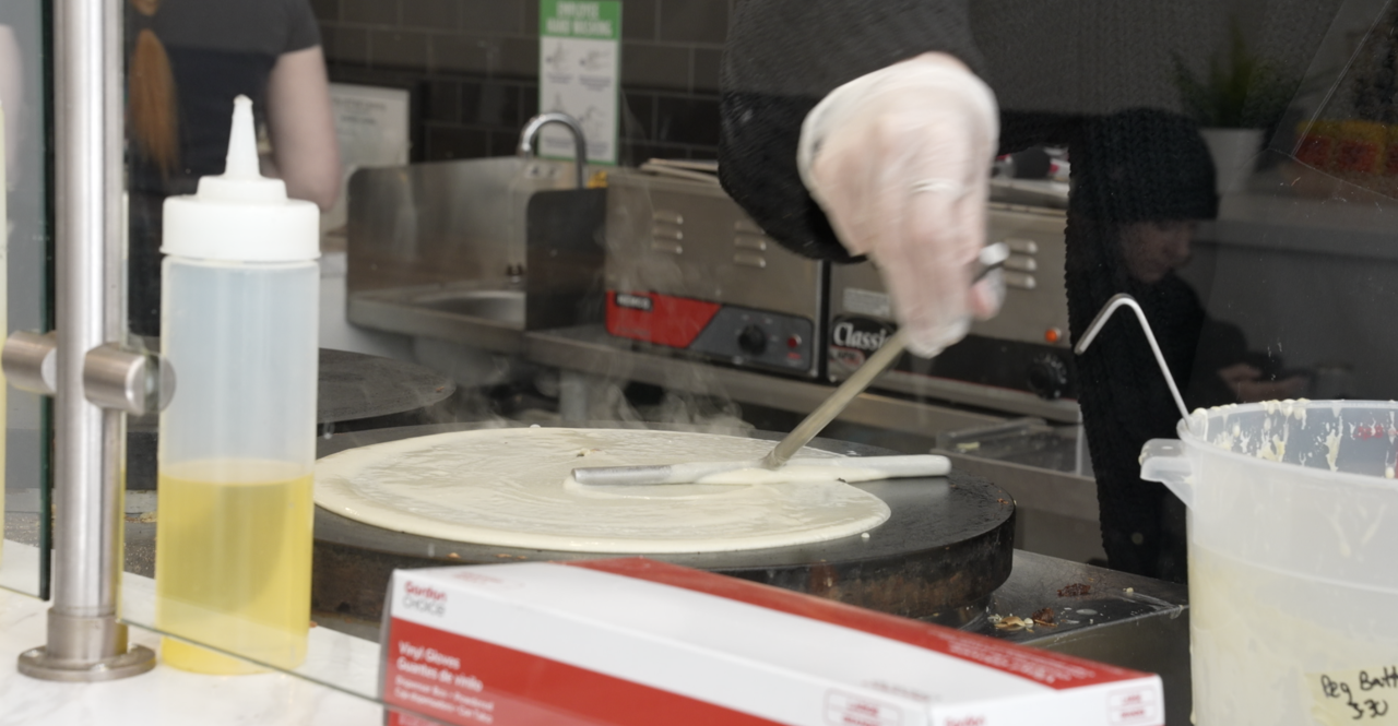 Making Crêpes at For Crêpe Sake