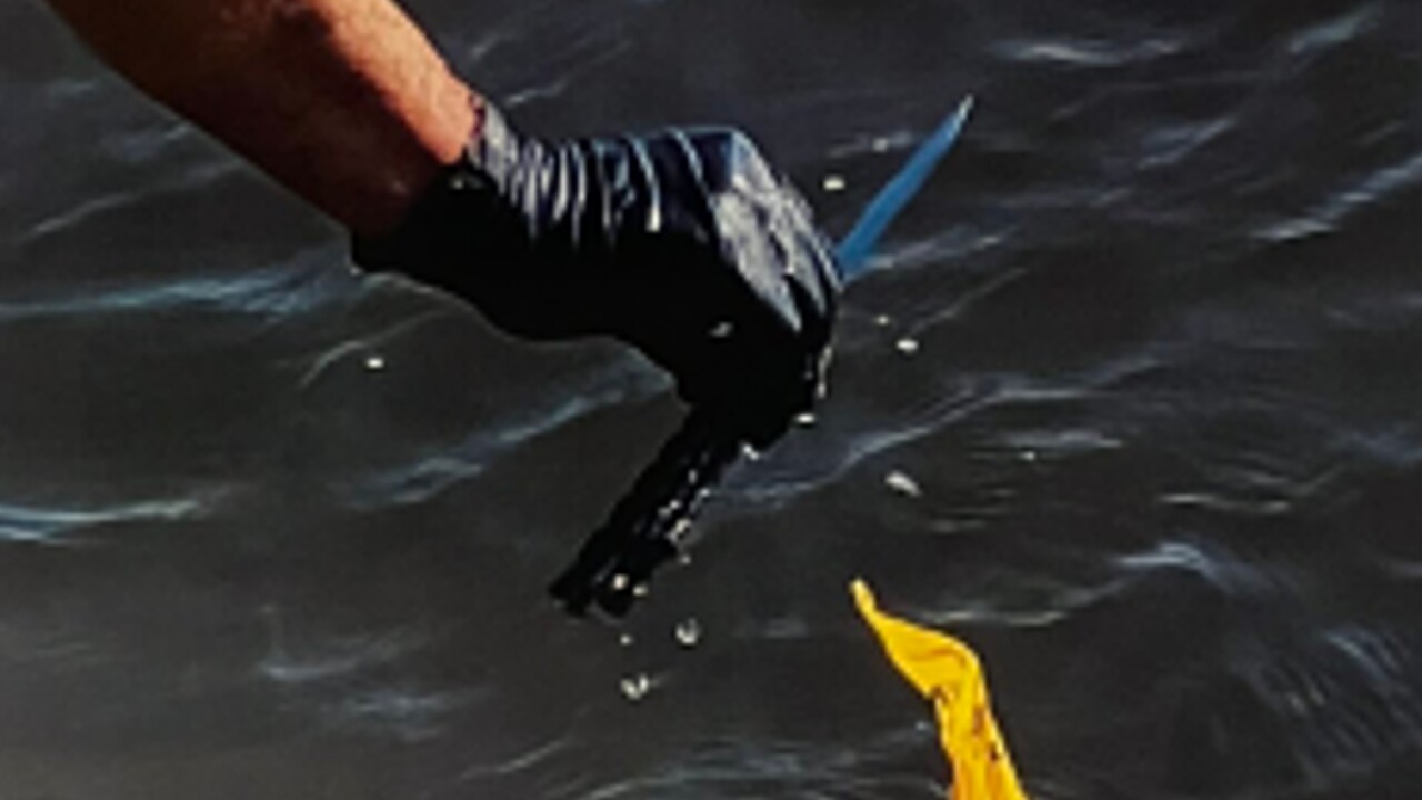 Knife used to stab St. Lucie County Deputy Cody Colangelo in the neck on March 23, 2022