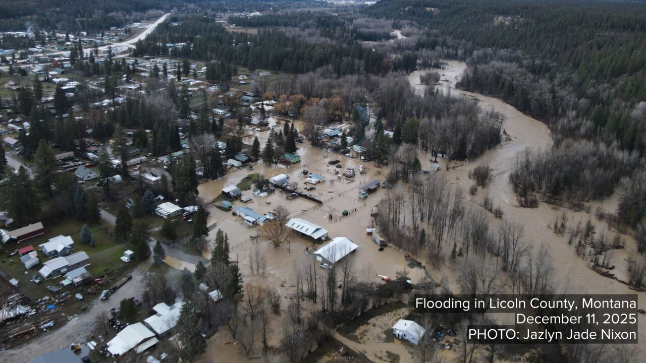 Flooding in Lincoln County, Montana (December 2025)