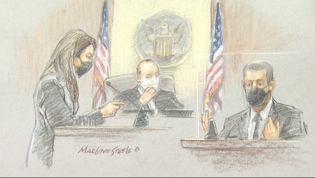 Assistant U.S. Attorney Emily Glatfelter questions GE Aviation vice president Eric Ridder in the espionage trial of Yanjun Xu.