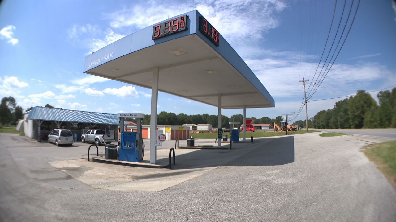 Speedy Sak gas station in Estill Springs, TN