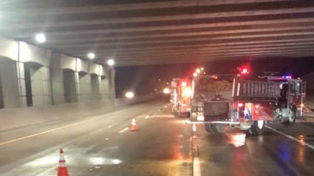 Lorena police warning drivers of vehicle fire on I35