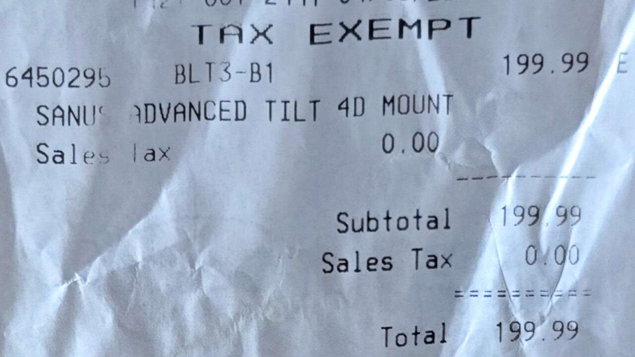 Best Buy receipt - DWTD