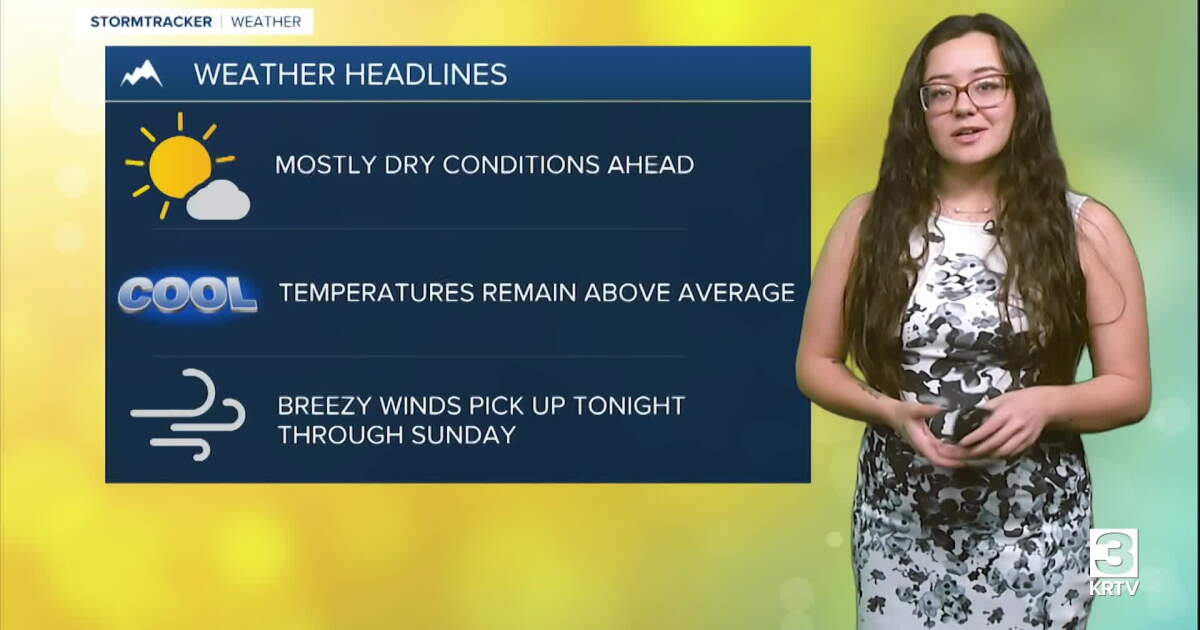 Mainly dry conditions and above average temperatures ahead