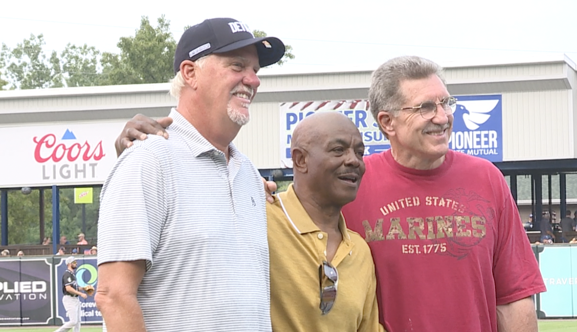 Dave Rosema, Barbaro Garbey and Lance Parrish