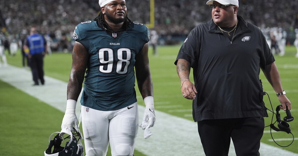 Eagles’ Jalen Carter apologizes for spitting on Cowboys’ Dak Prescott