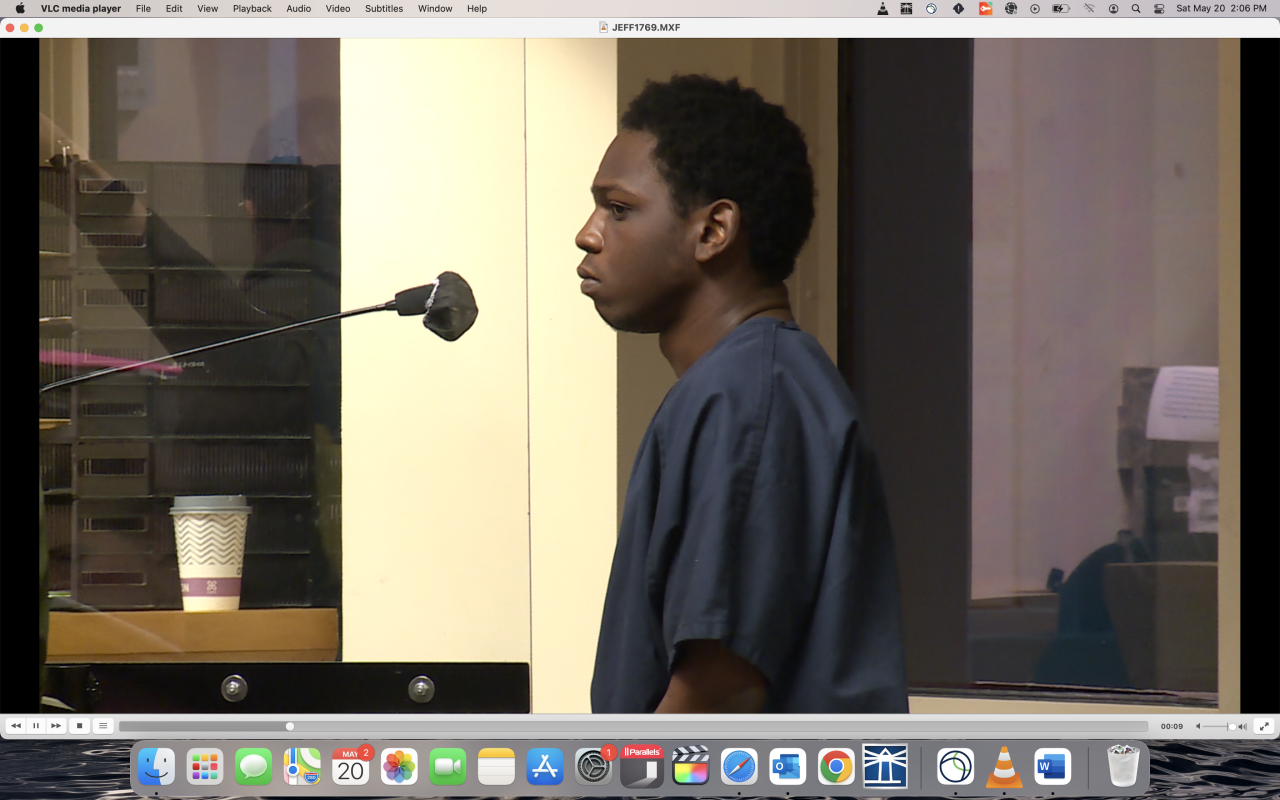 Christopher Laray Lane Jr., of Lake Park, at first appearance on May 20, 2023