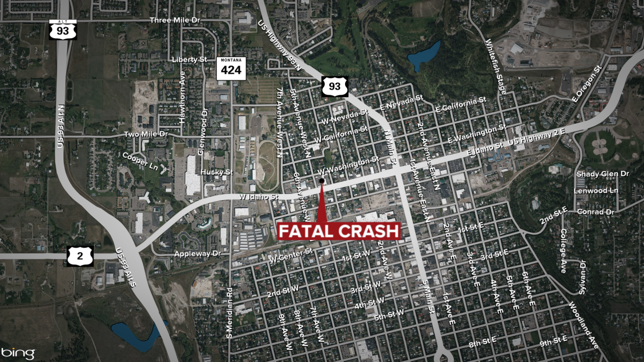 Fatal Kalispell Crash Map