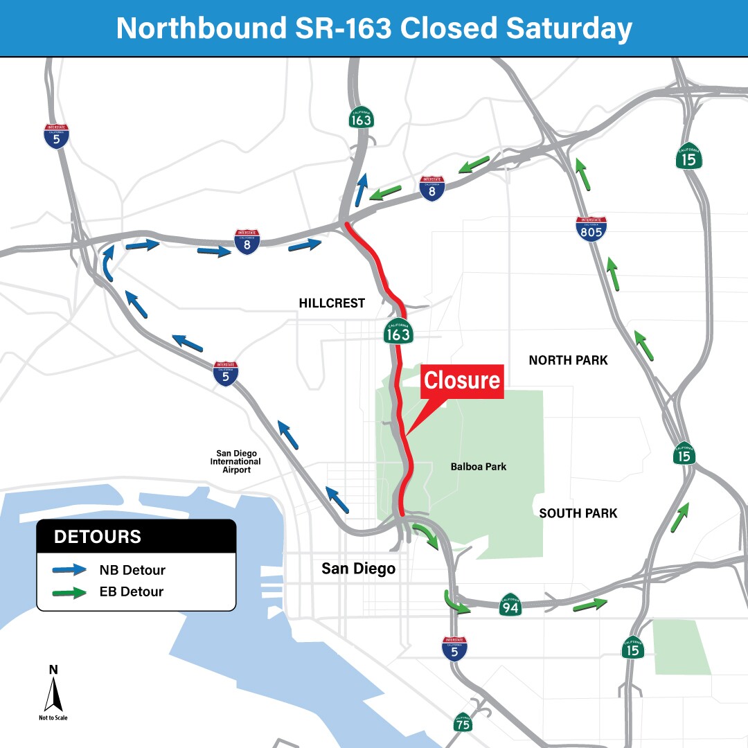 SR 163 CLOSED I5 TO I8