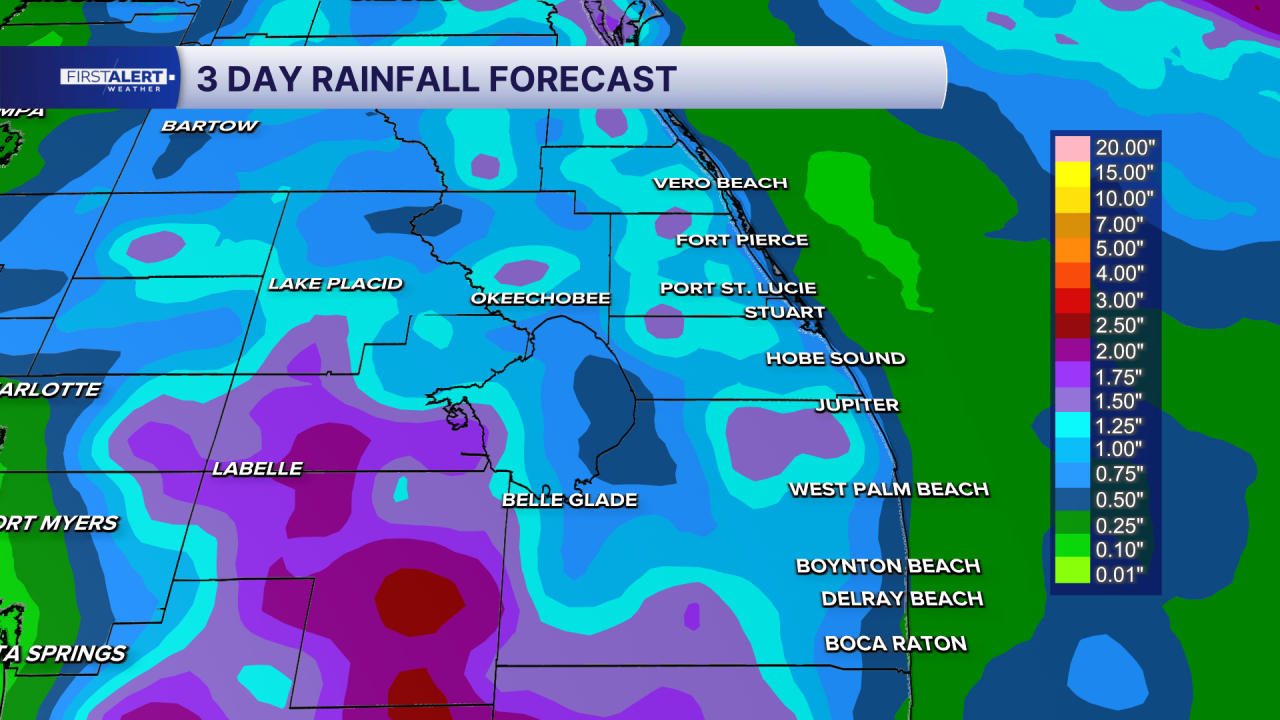 Rain totals Sept. 4, 2026