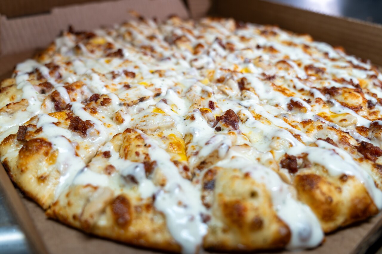 Chicken Bacon Ranch at Happy Joe's Pizza and Ice Cream.