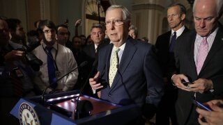 Mitch McConnell addresses media