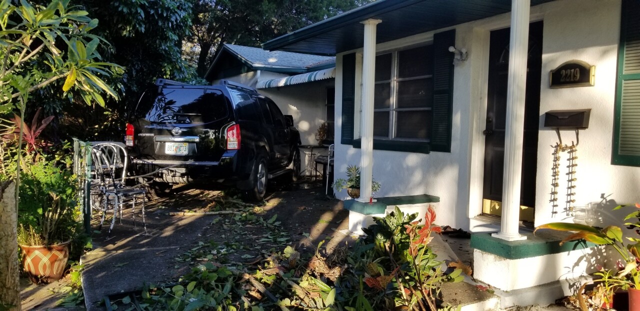 car into house 3