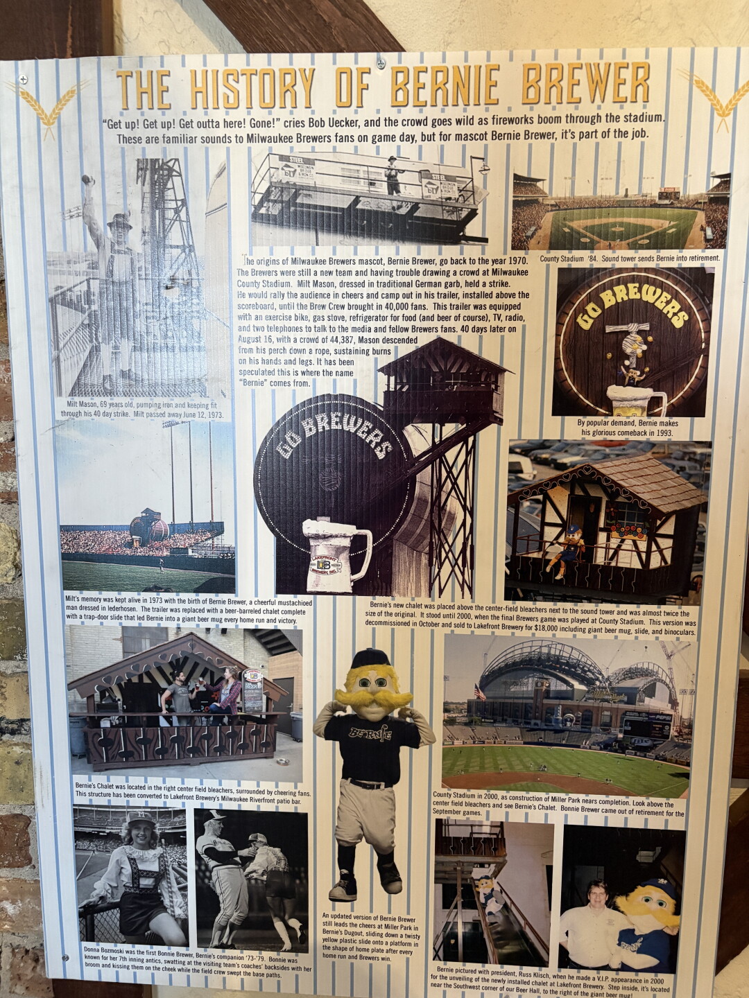 Bernie Brewer's old chalet finds new home at Lakefront Brewery, keeping County Stadium memories alive