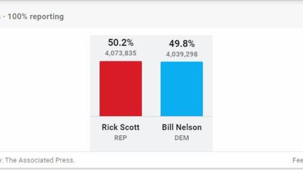 Florida Senate race likely headed for recount