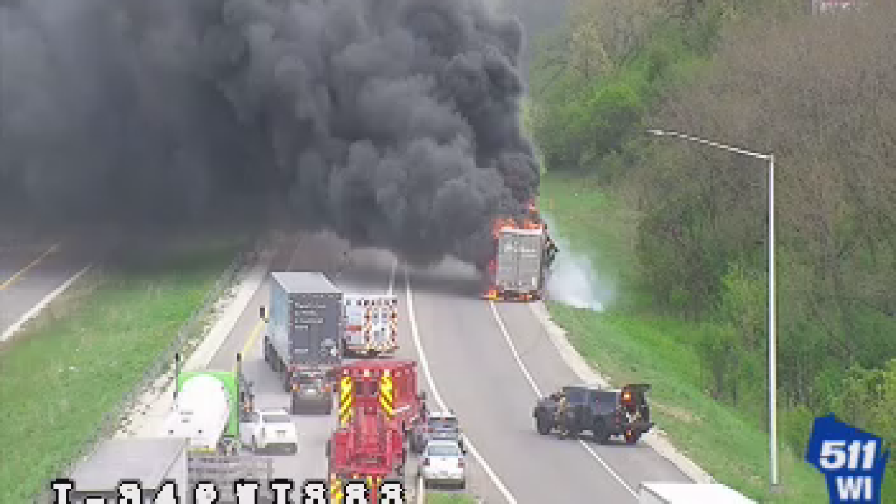 Semi fire I-94 at WIS 83,.png