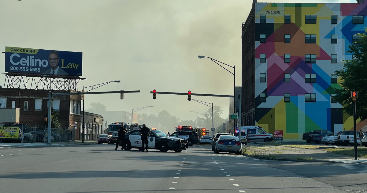 Crews respond to two-alarm fire on Main Street in Buffalo
