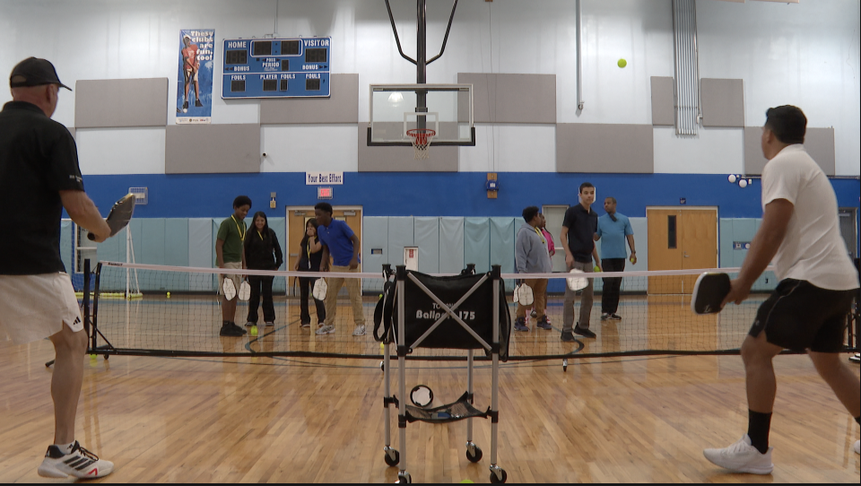 pickleball to Boys & Girls Clubs students