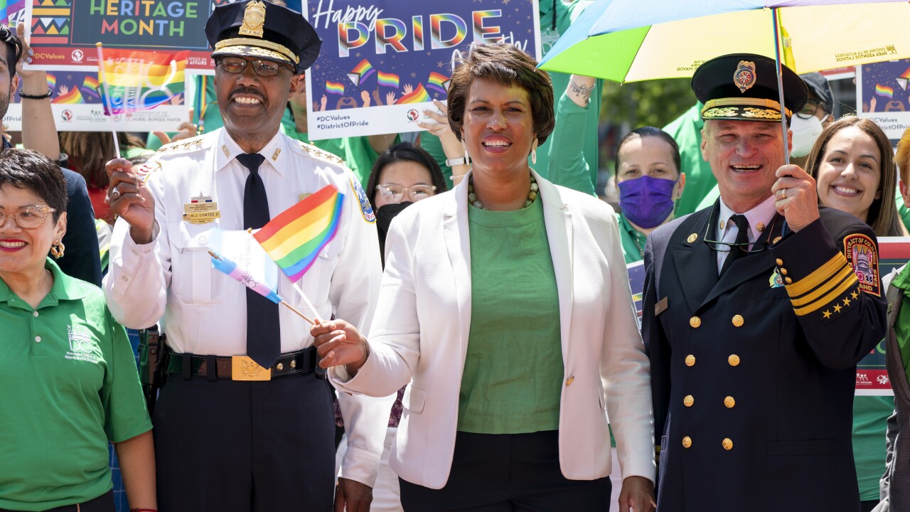 Muriel Bowser, Robert Contee III, John Donnelly, Sr.