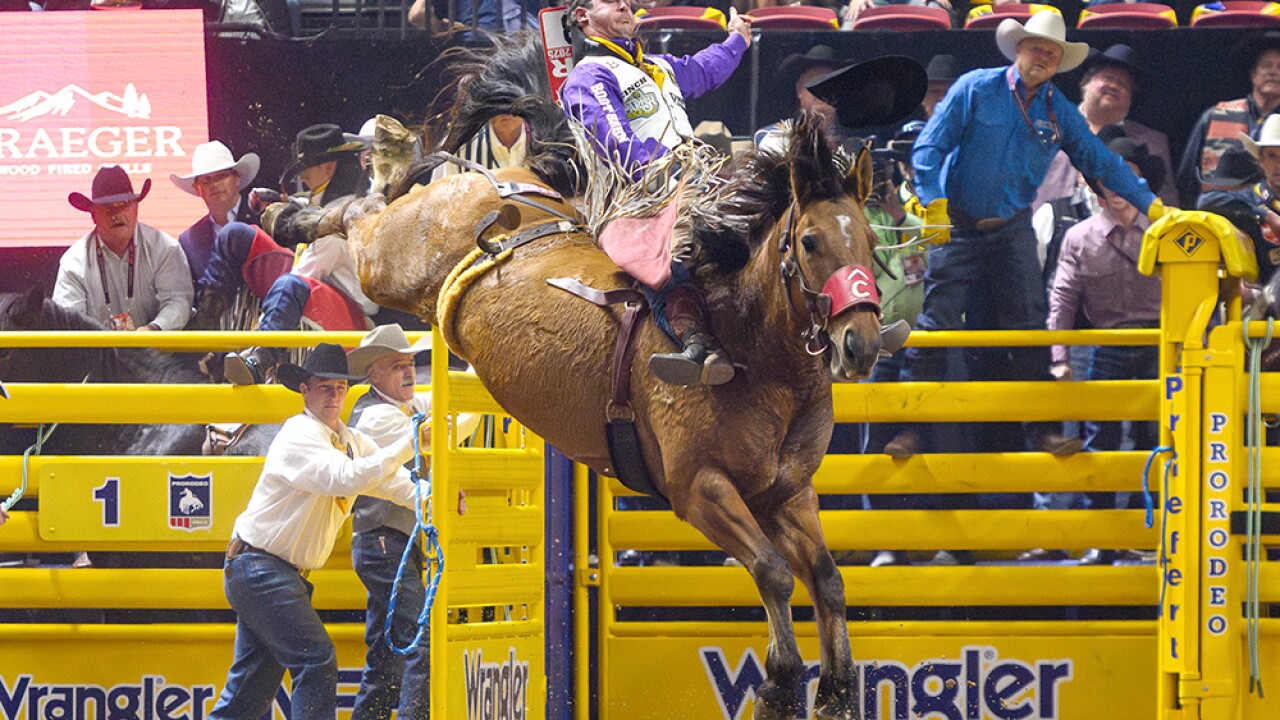 Carencro's Kade Sonnier at NFR in Vegas