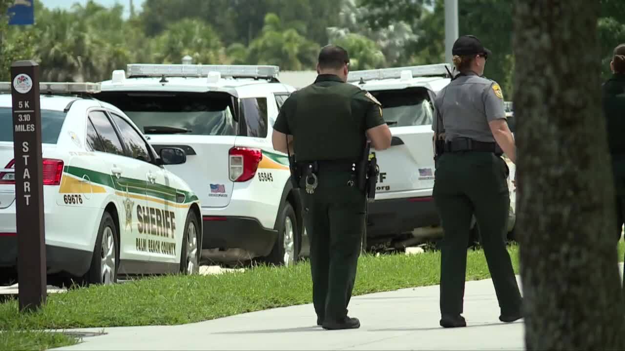 Palm Beach County deputies at Commons Park in Royal Palm Beach, July 4, 2023