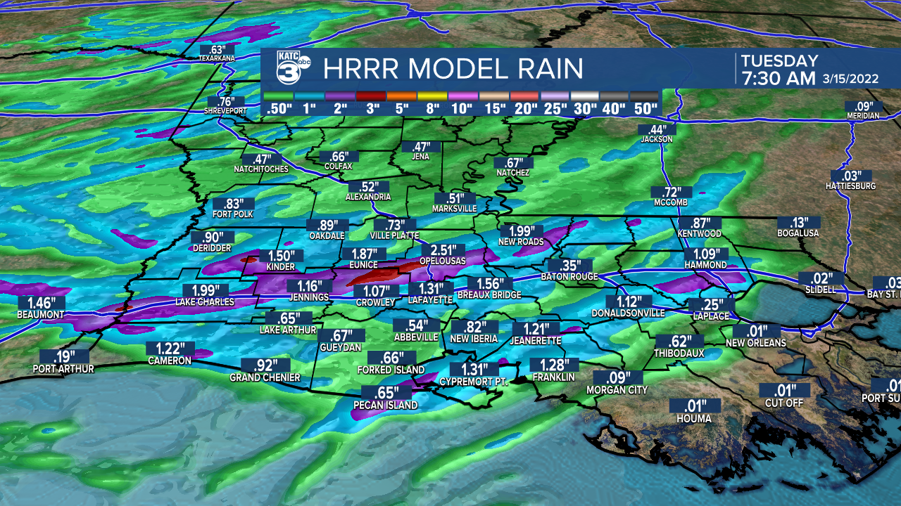 Extended HRRR Accumulation Acadiana.png