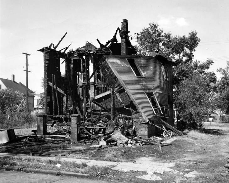Hough Riots, 1966-Residence Destroyed by Fire.jpg