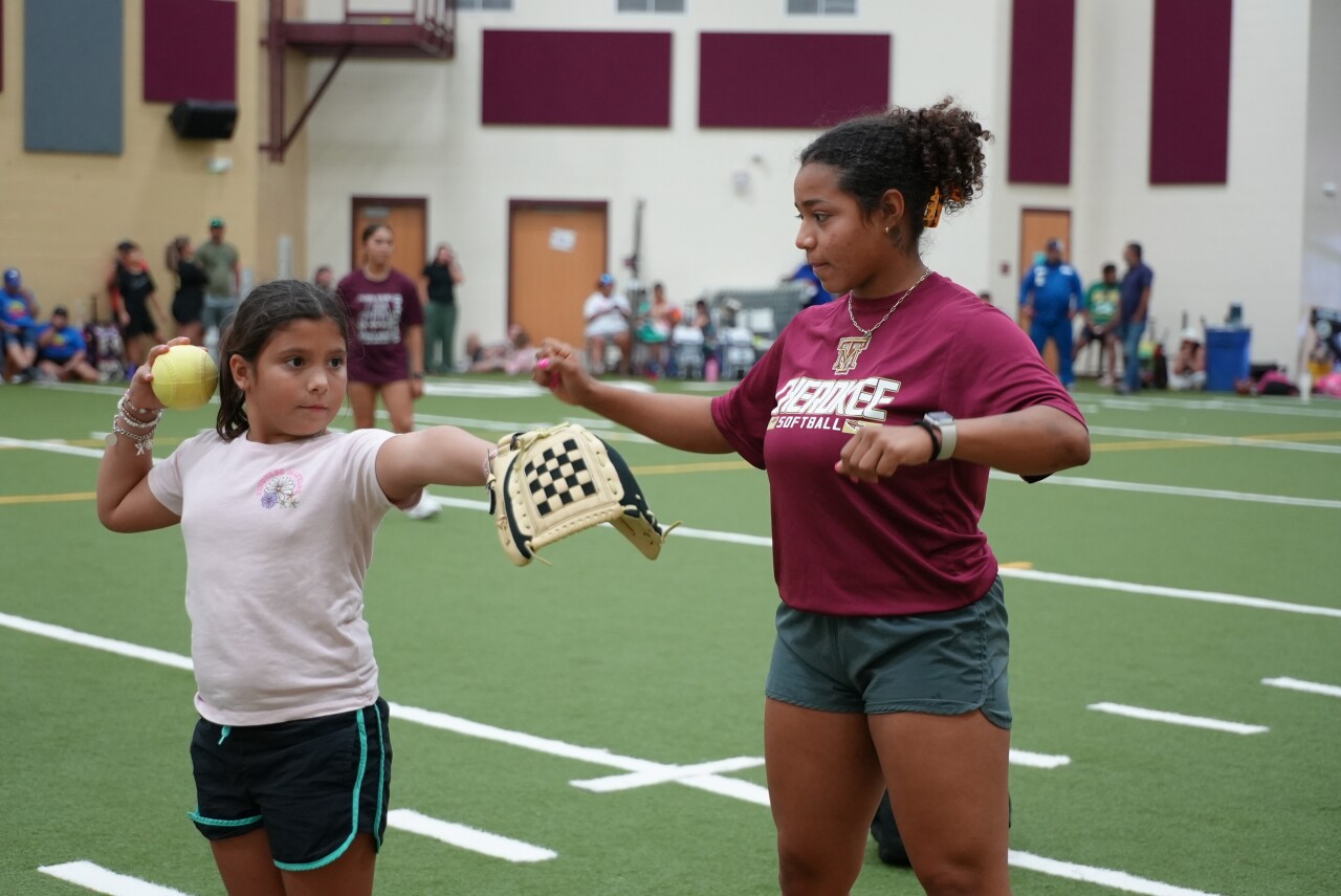 Demiree Stafford at Tuloso-Midway camp