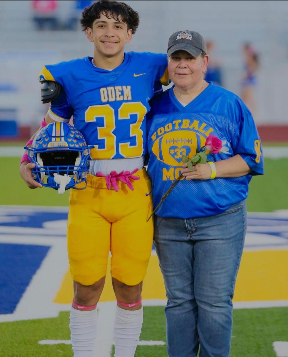 John Hinojosa and his mother