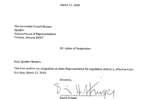 David Stringer Resignation Letter