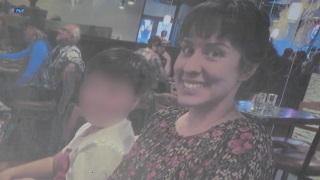 Megan Arneson and her 14 year old son 