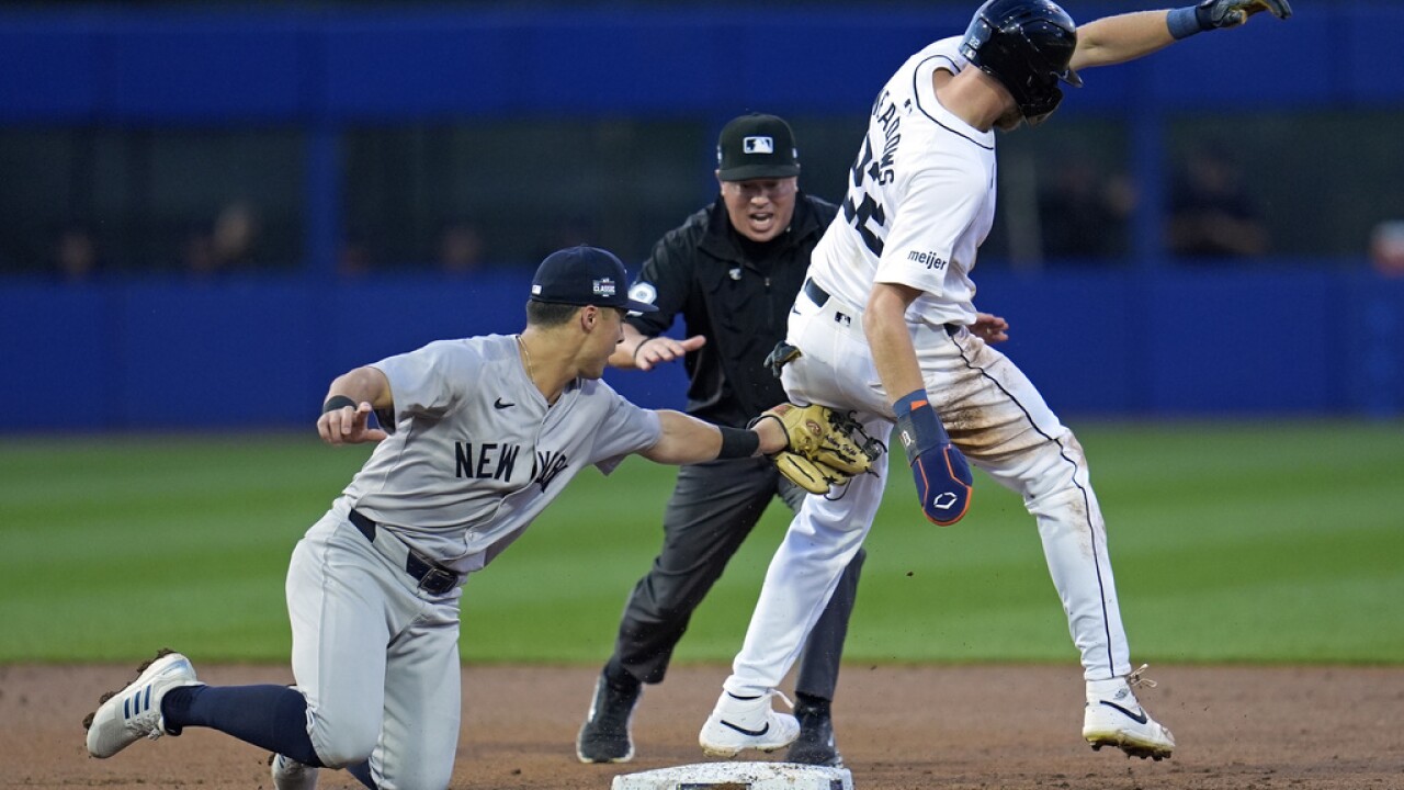 Yankees Tigers Baseball