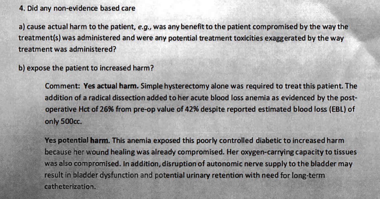 Ascension actual harm