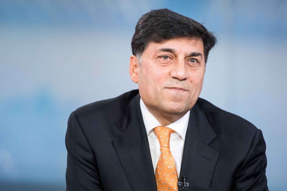 Rakesh Kapoor, chief executive officer of Reckitt Benckiser Group Plc, pauses during a Bloomberg Television interview in London, Feb. 19, 2018. Jason Alden/Bloomberg via Getty Images