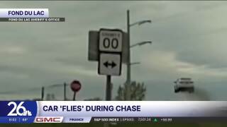 Driver seen going airborne in Fond du Lac County chase now charged