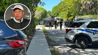 Tiger Woods was involved in a rollover crash on Jupiter Island, Florida. 