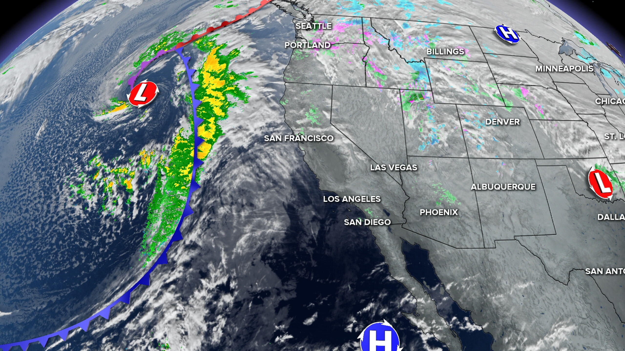 After a brief break, rain moves back in on Friday afternoon