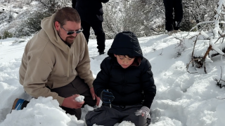 Snow returns to the Kern River Valley