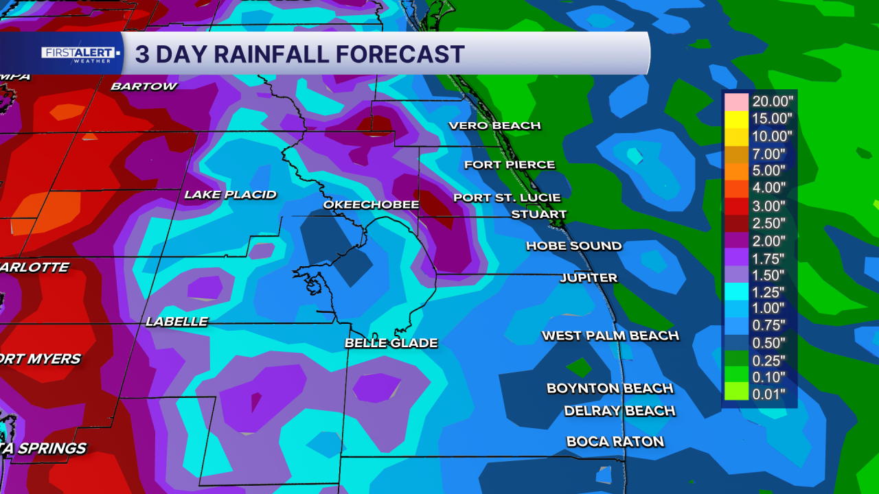 Rain totals Sept. 9, 2026