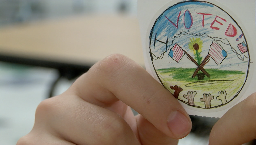 Juli Abdullah's "I Voted" sticker